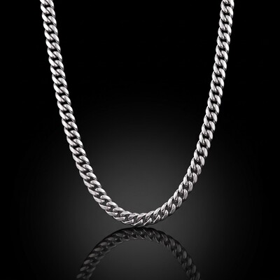 8mm 316L Stainless Steel Cuban Link Chain