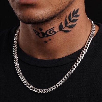 8mm 316L Stainless Steel Cuban Link Chain