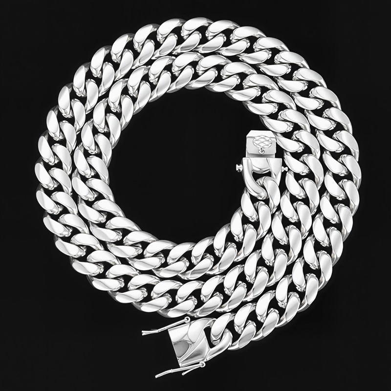 14mm 316L Stainless Steel Cuban Link Chain