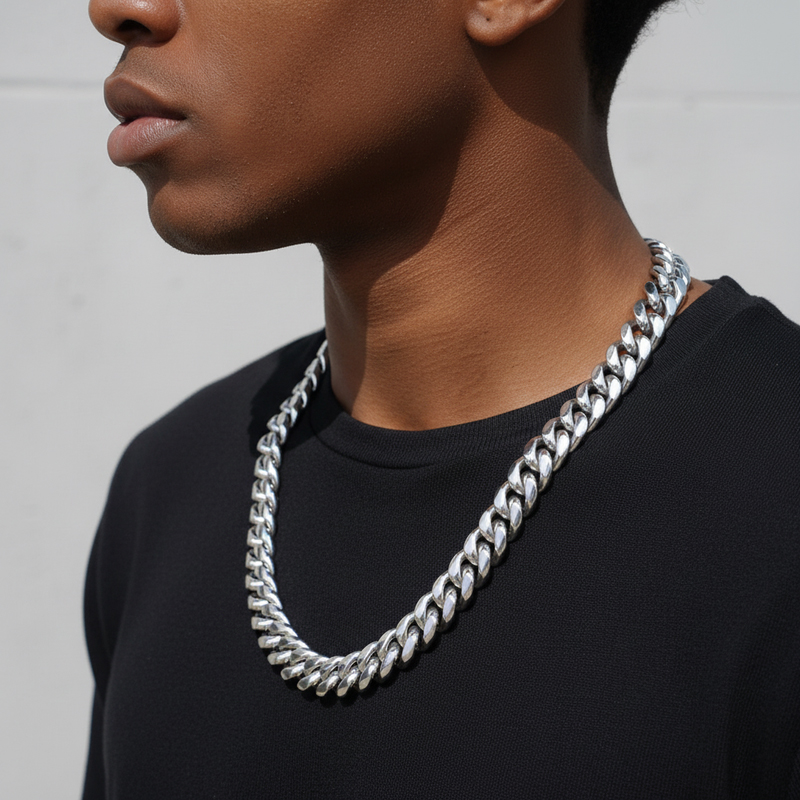 14mm 316L Stainless Steel Cuban Link Chain