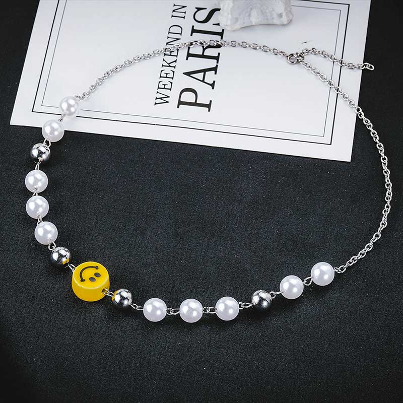 Pearl with Smile face Chain