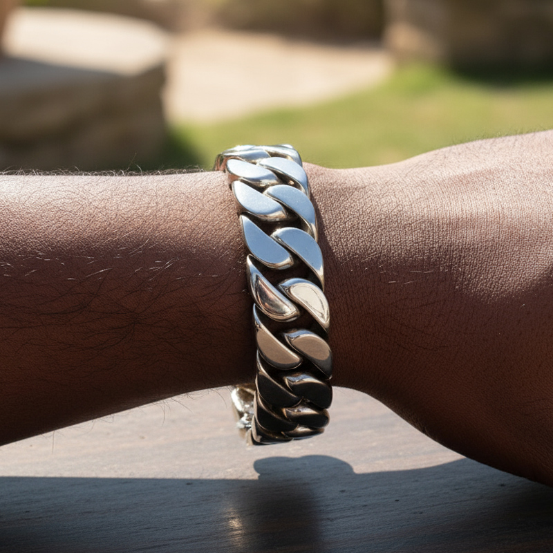 32mm 316L Stainless Steel Cuban Bracelet