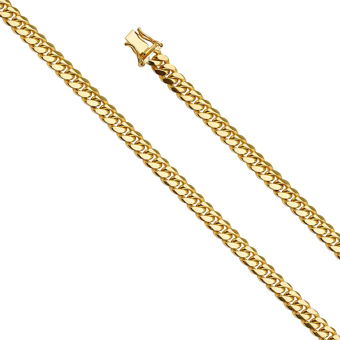 6mm Miami Cuban Link Chain in 18K Gold