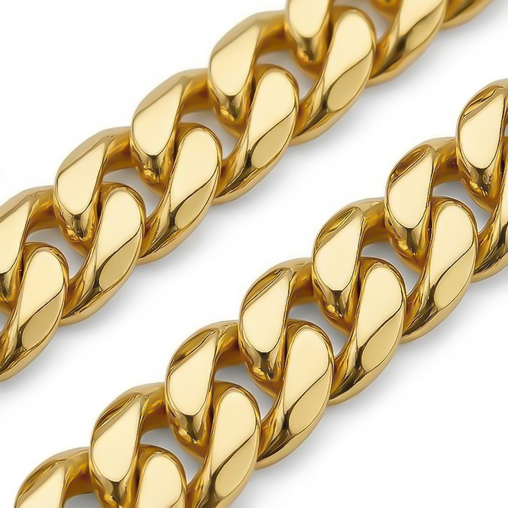 6mm Miami Cuban Link Chain in 18K Gold