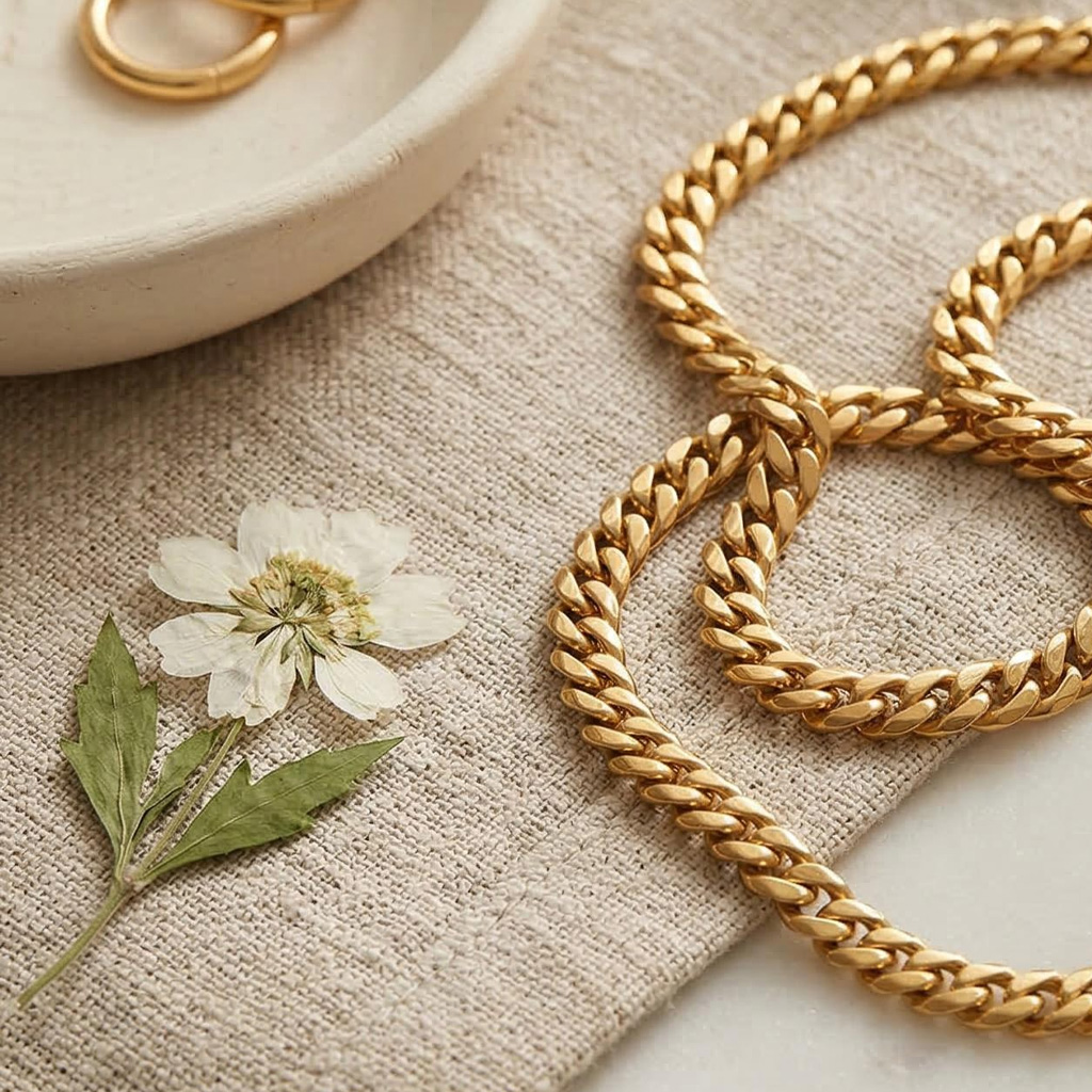 6mm Miami Cuban Link Chain in 18K Gold