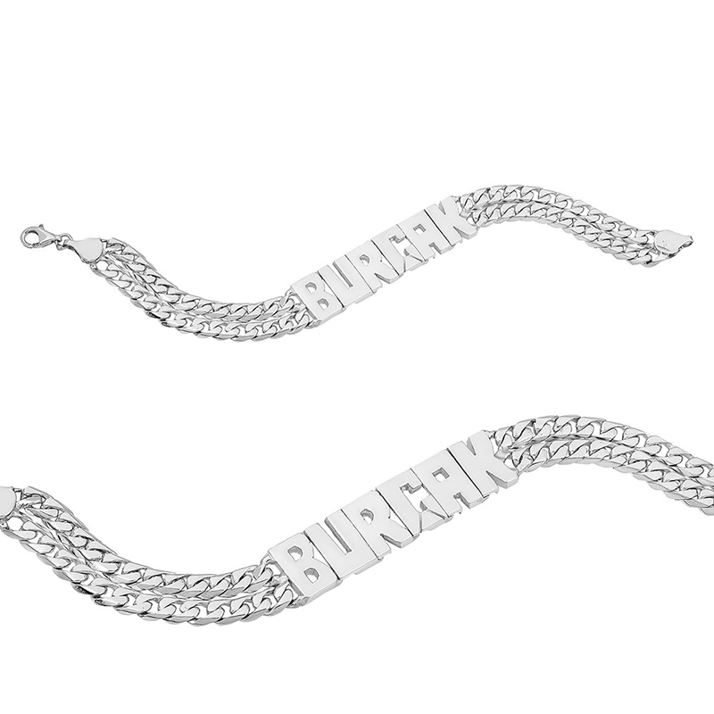 Personalized Double Chain Name Bracelet