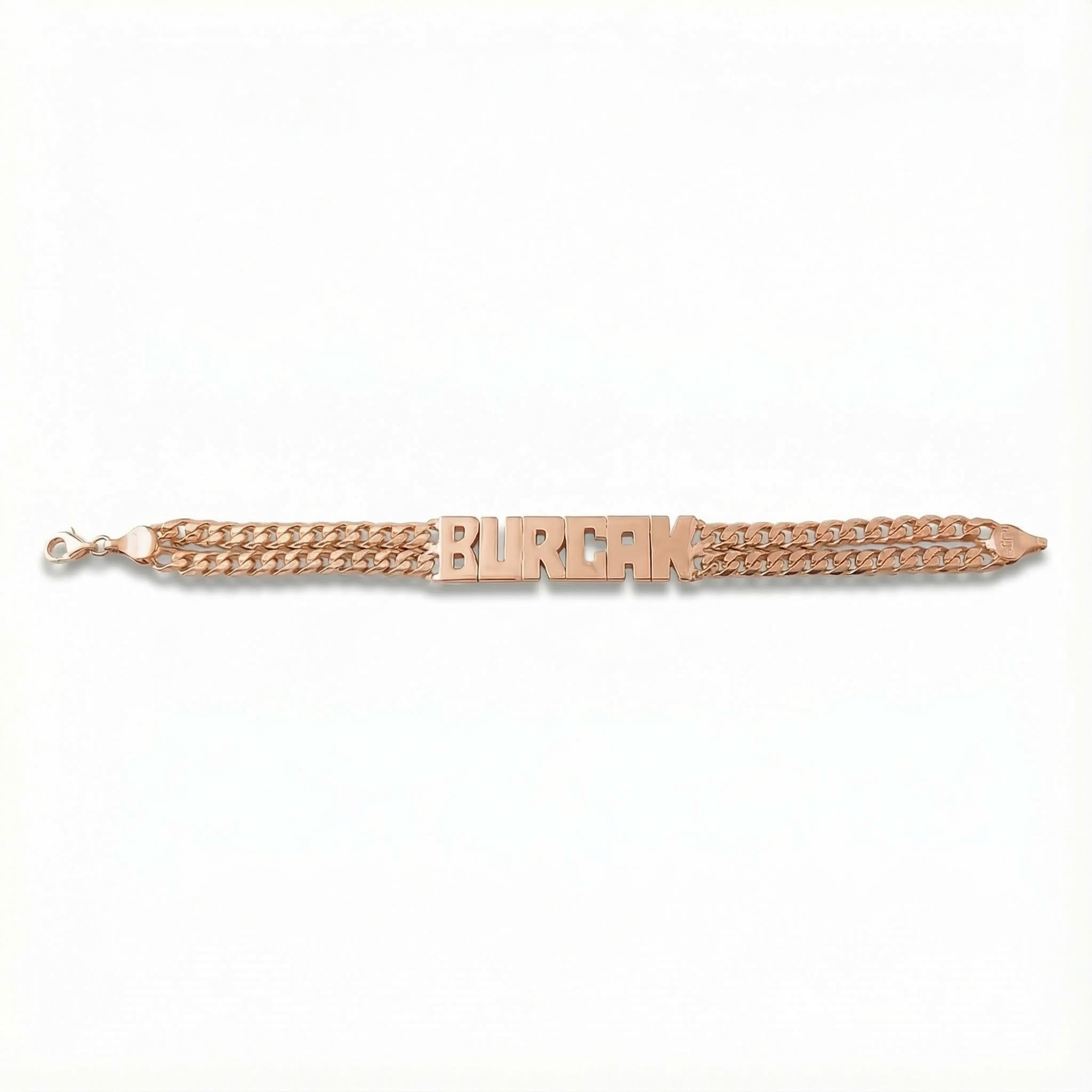 Personalized Double Chain Name Bracelet