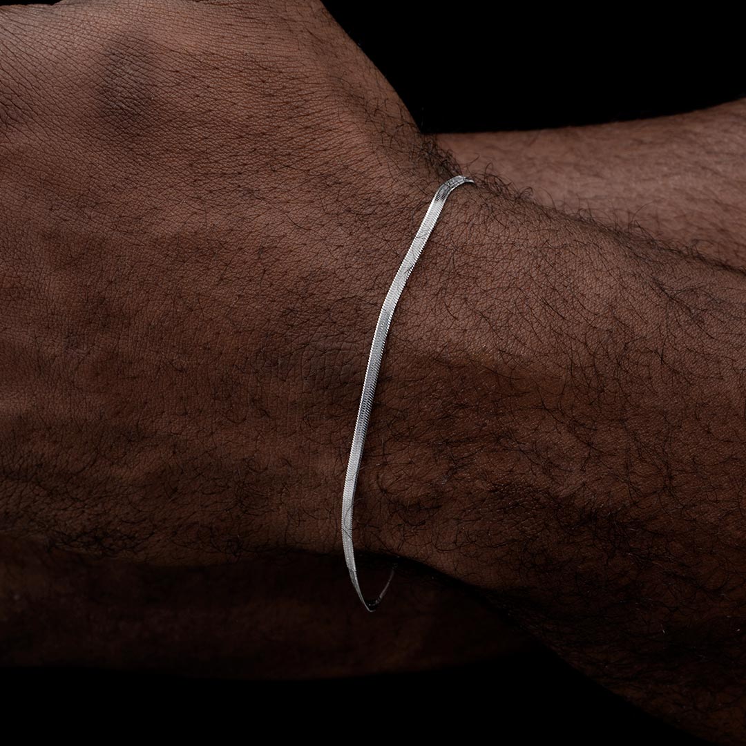 2mm Herringbone Bracelet