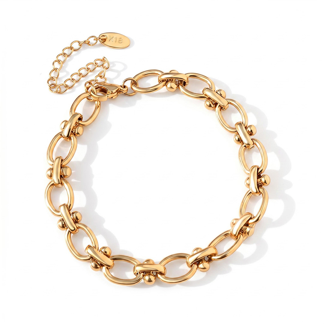 316L Stainless Steel 7mm Oval Chain Bracelet