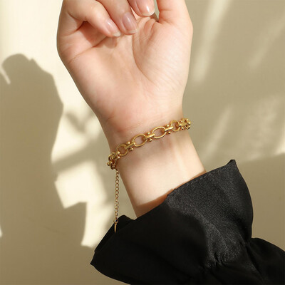 316L Stainless Steel 7mm Oval Chain Bracelet