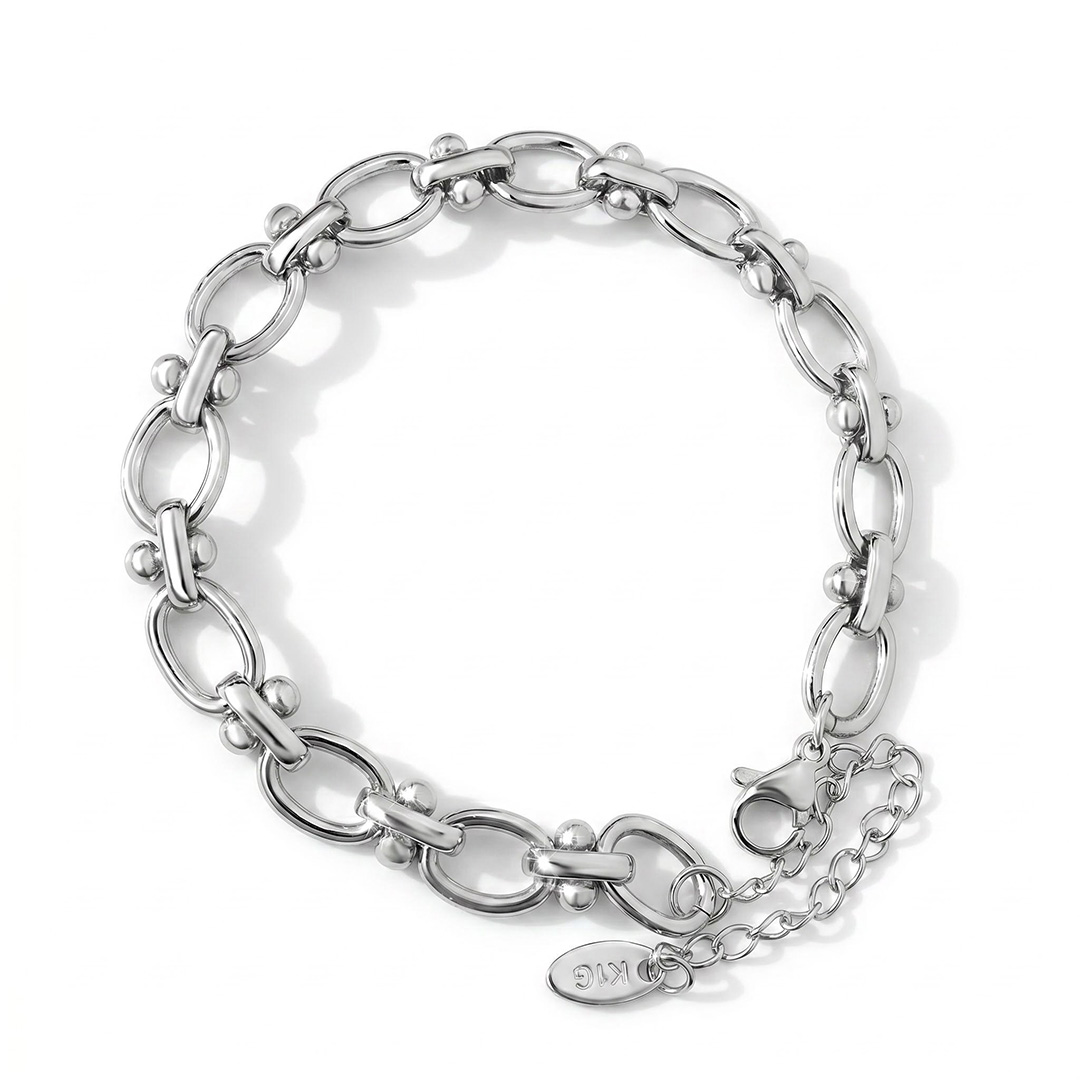 316L Stainless Steel 7mm Oval Chain Bracelet
