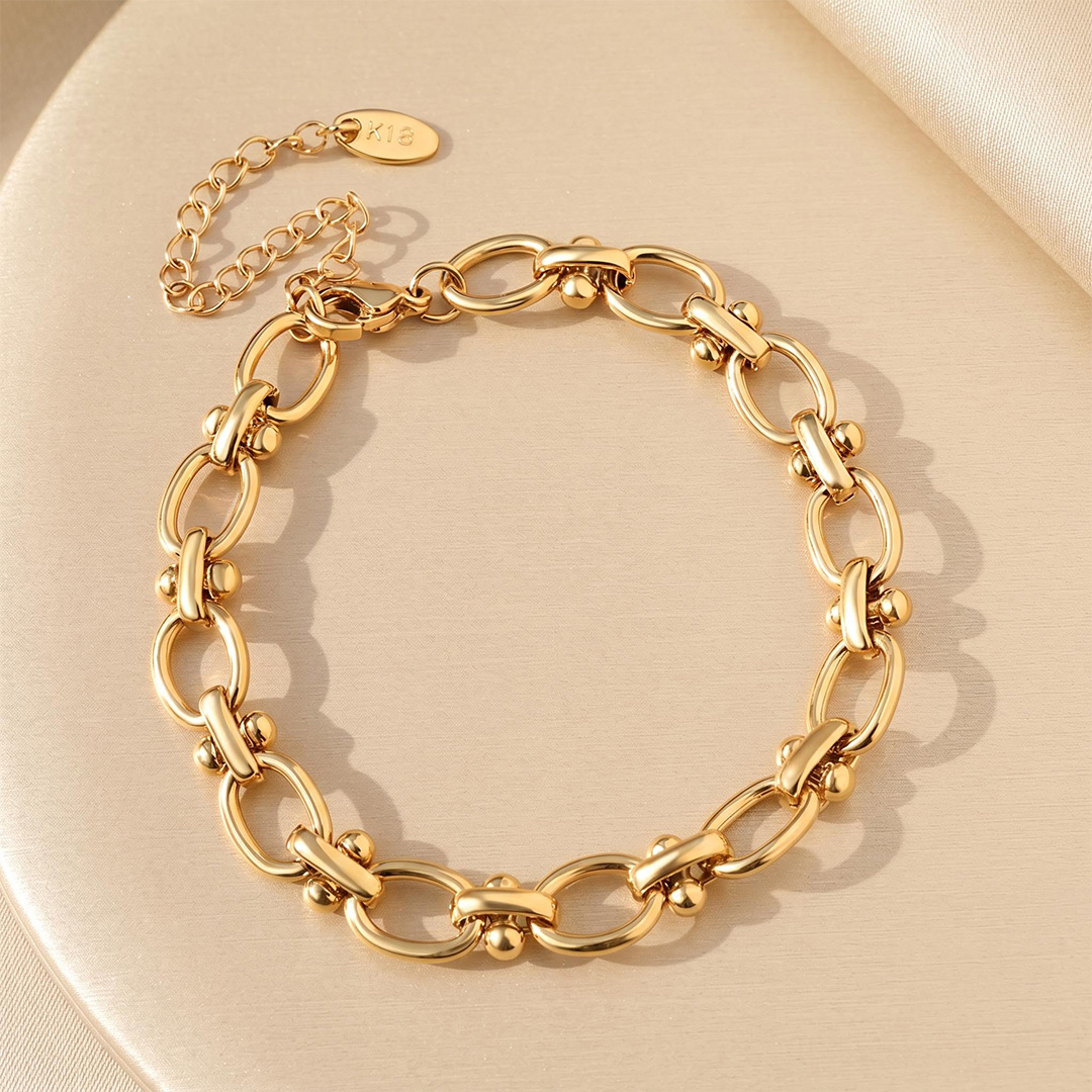 316L Stainless Steel 7mm Oval Chain Bracelet