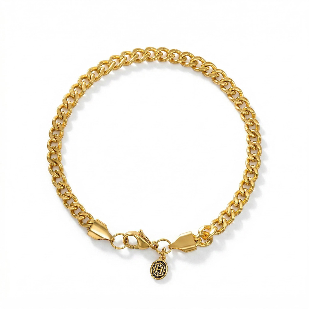 Women's 5mm Cuban Bracelet in Gold