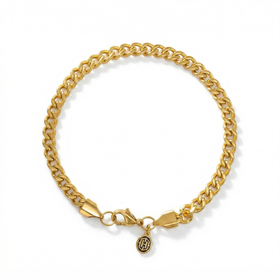 Women's 5mm Cuban Bracelet in Gold