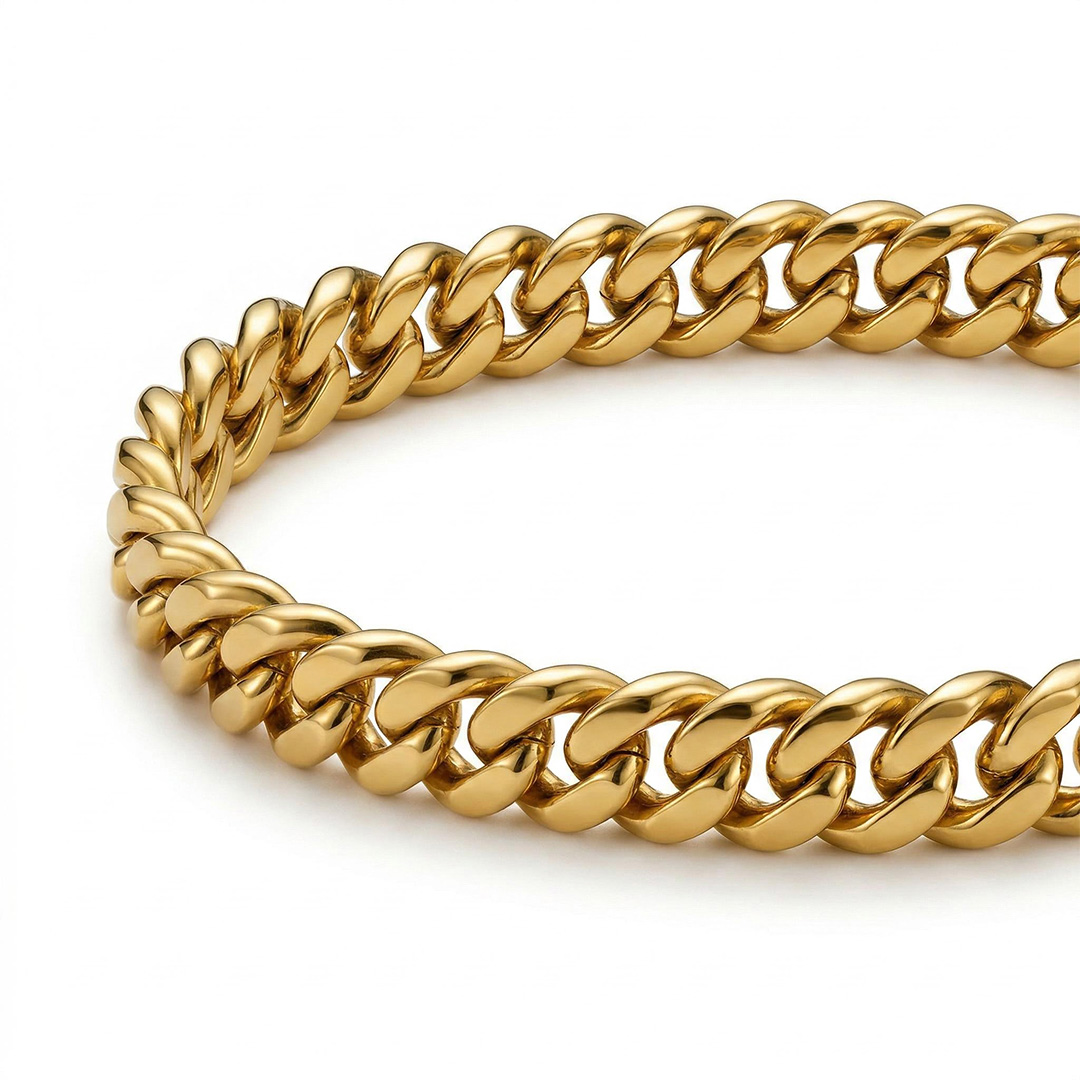 Women's 5mm Cuban Bracelet in Gold