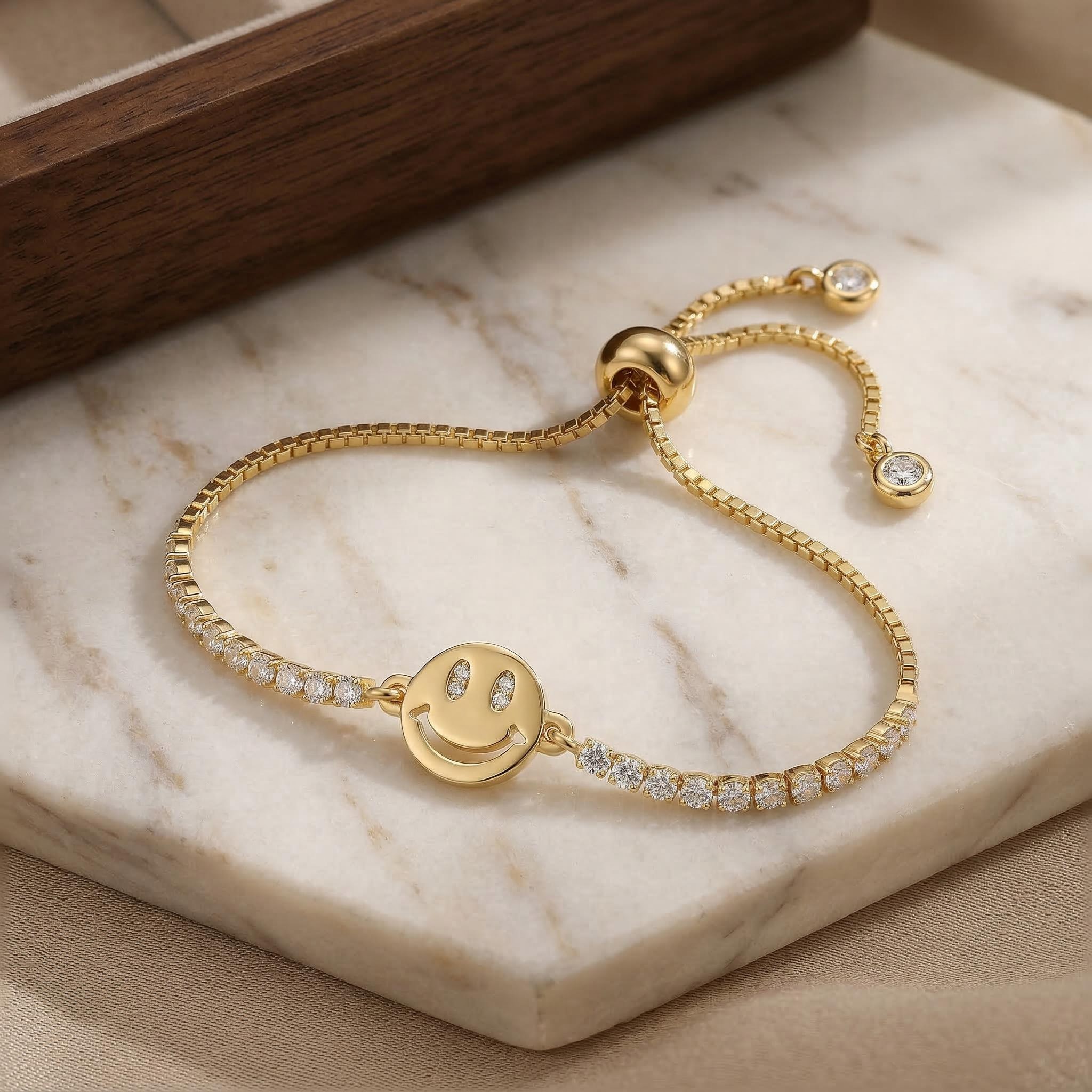 Iced Smiley Mama Bolo Bracelet