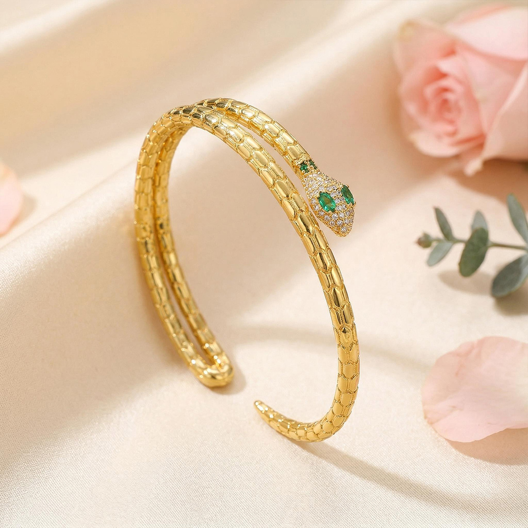 Adjustable Double Layer Design Snake Bracelet & Bangle