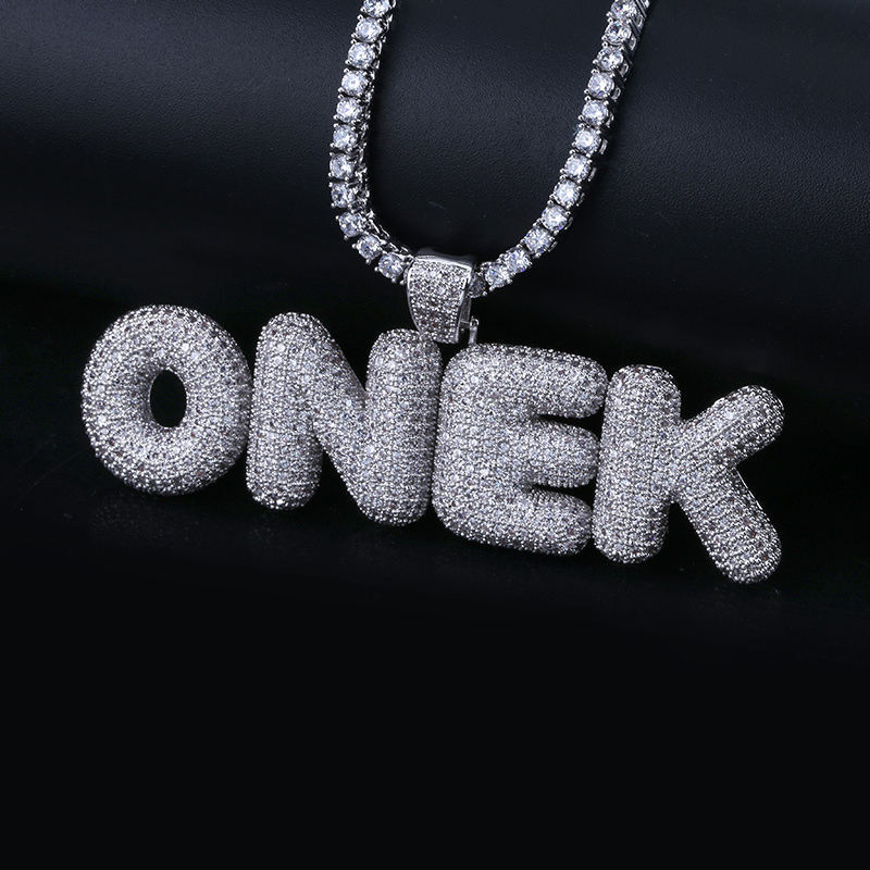 Iced Out Custom Bubble Necklace
