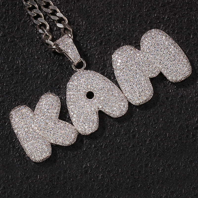 Iced Out Custom Bubble Necklace