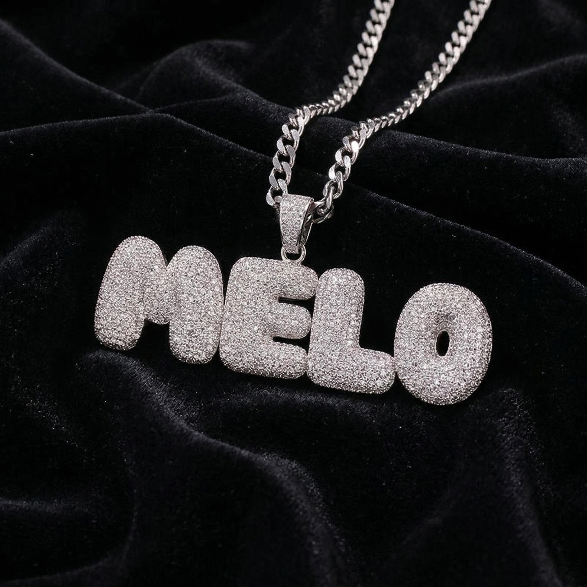 Iced Out Custom Bubble Necklace
