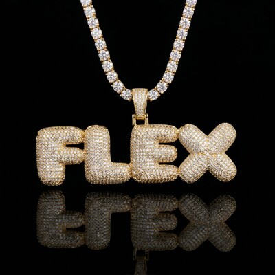 Iced Out Custom Bubble Necklace