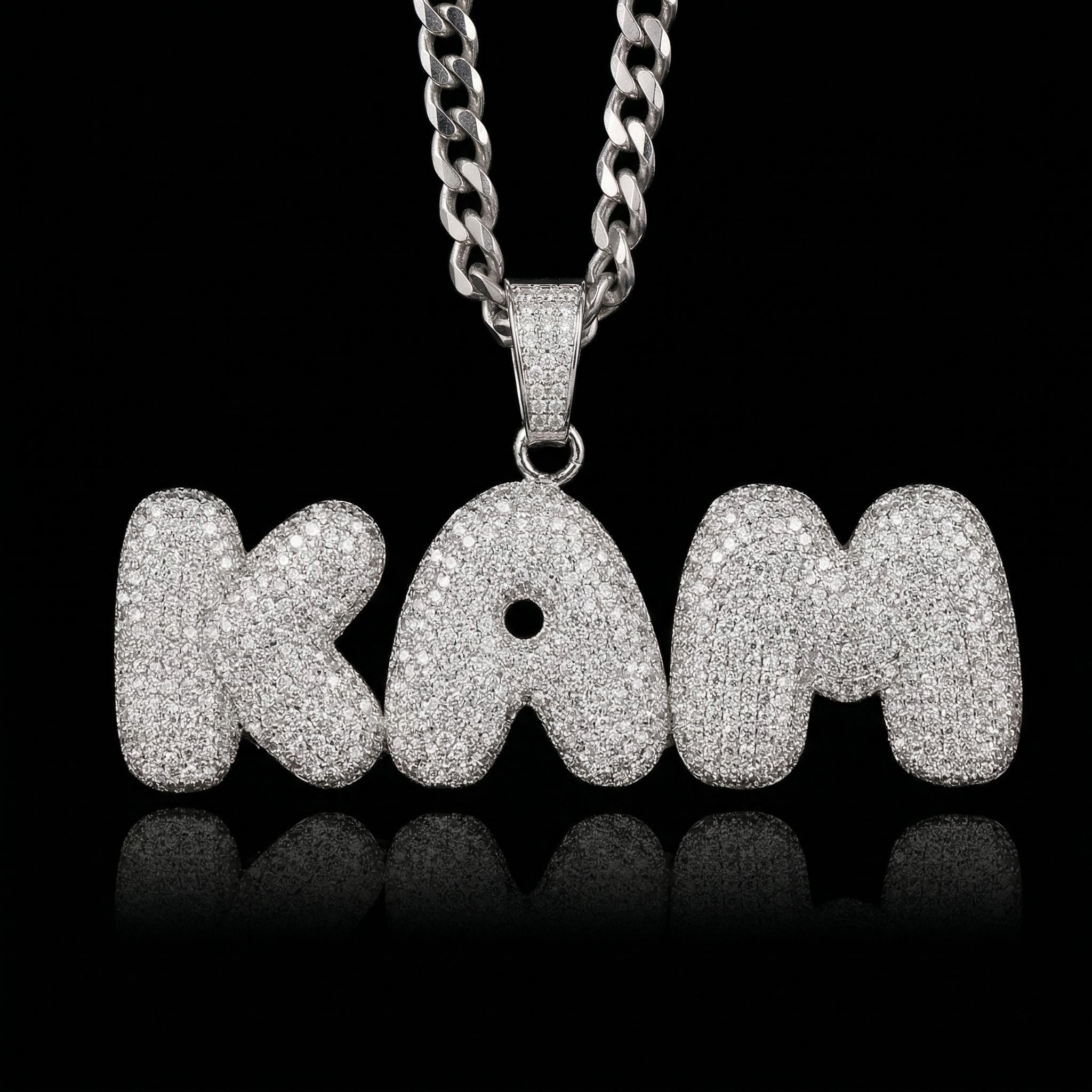 Iced Out Custom Bubble Necklace