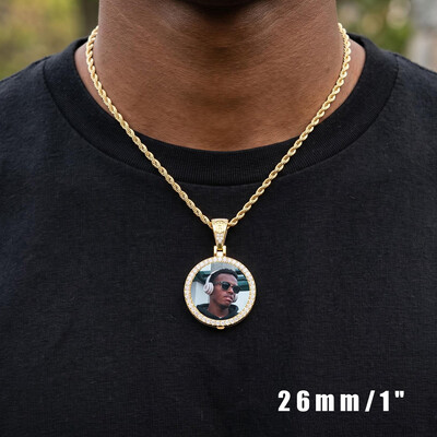  Custom Small Size Photo Pendant - 26mm/1"