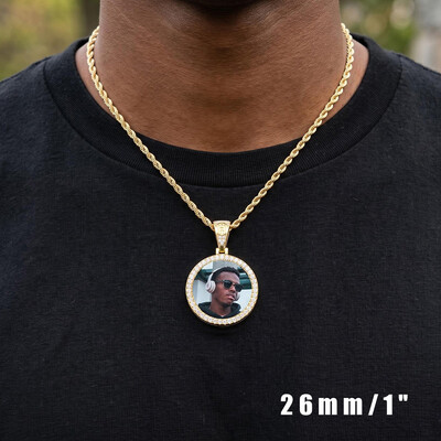 Custom Small Size Photo Pendant - 26mm/1"
