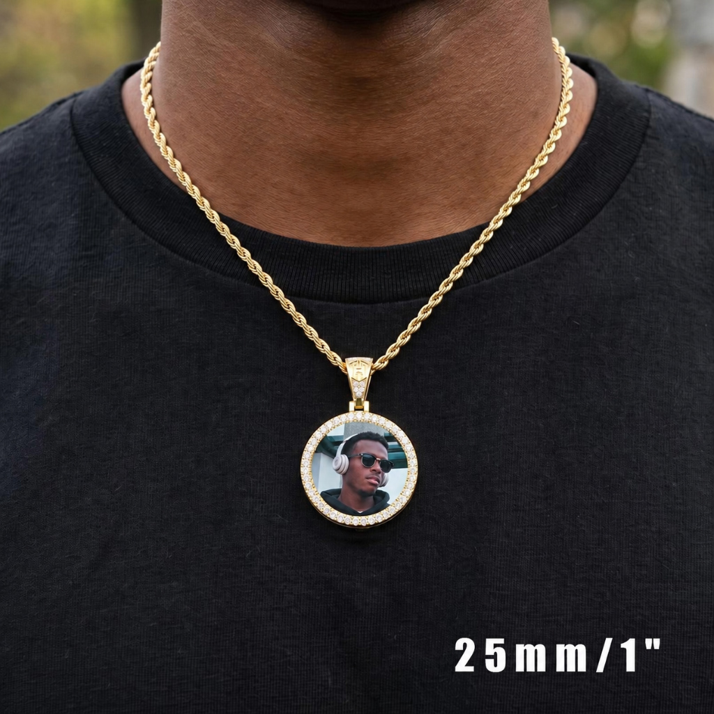 Custom Small Size Photo Pendant - 25mm/1" Custom Small Size Photo Pendant - 25mm/1"