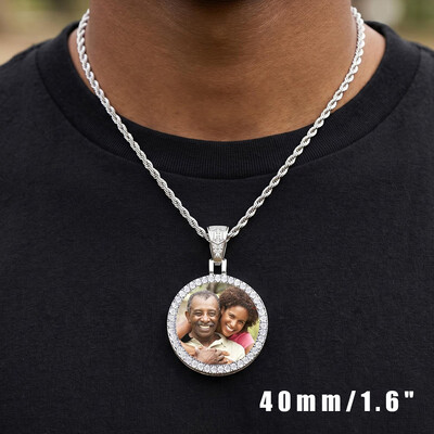 Custom Medium Size Photo Pendant -40mm/1.6"