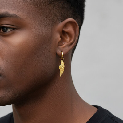 Angel Wings Earrings in Gold