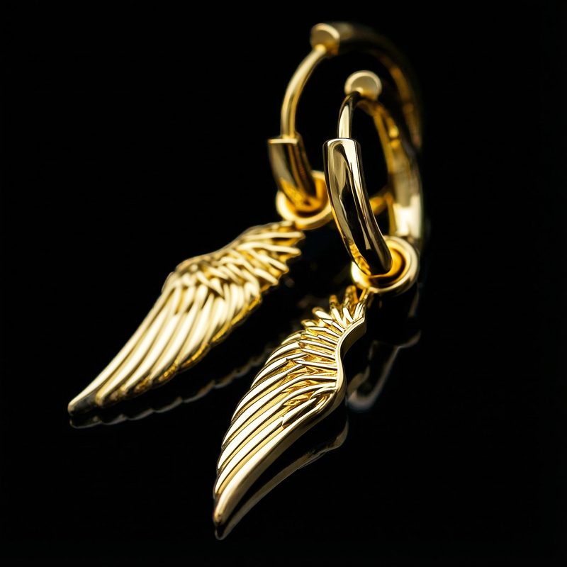 Angel Wings Earrings in Gold Angel Wings Earrings in Gold