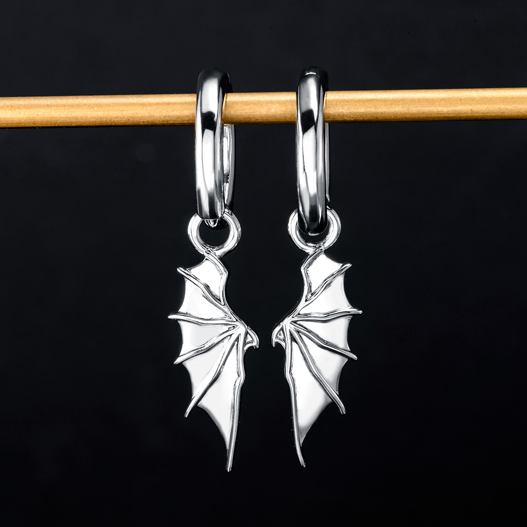 Devil Wing Dangle Earrings
