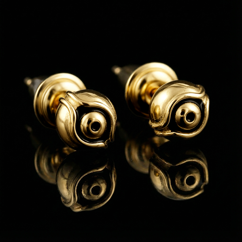 Eye of Ra Cron Stud Earrings