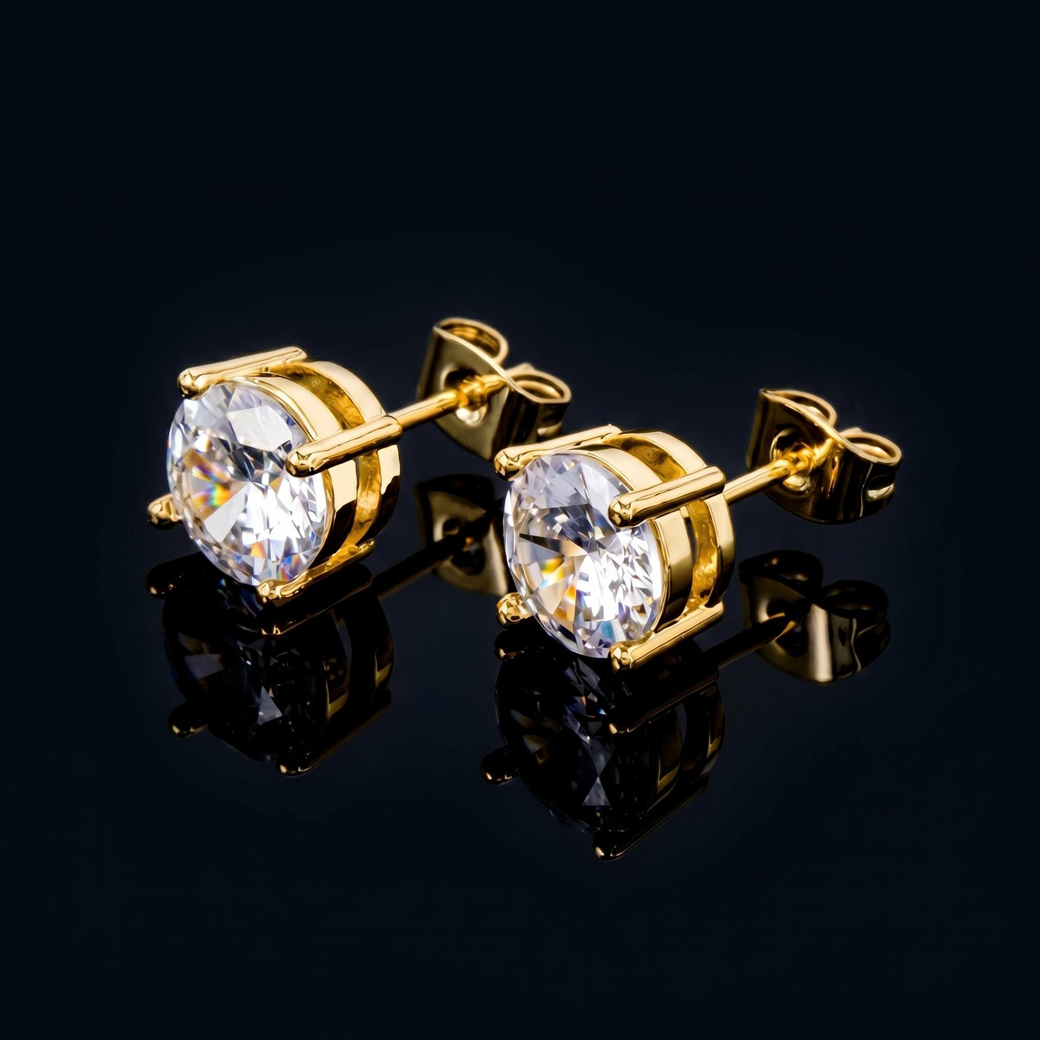 Round Cut Stud Earring Round Cut Stud Earring