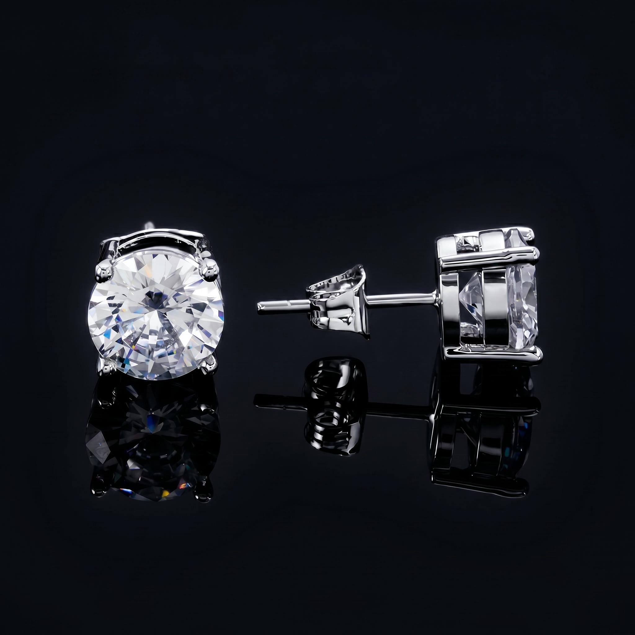 Round Cut Stud Earring Round Cut Stud Earring