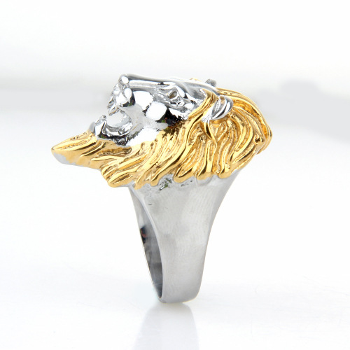 Stainless Steel Lion Head Ring