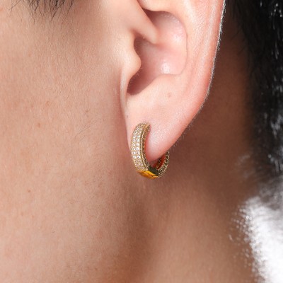 Iced Hoop Earring