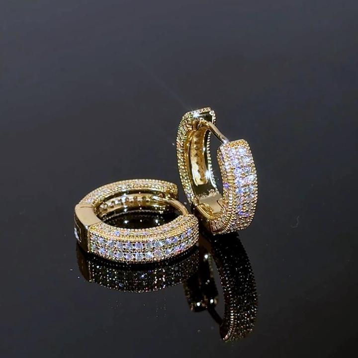 Iced Hoop Earring
