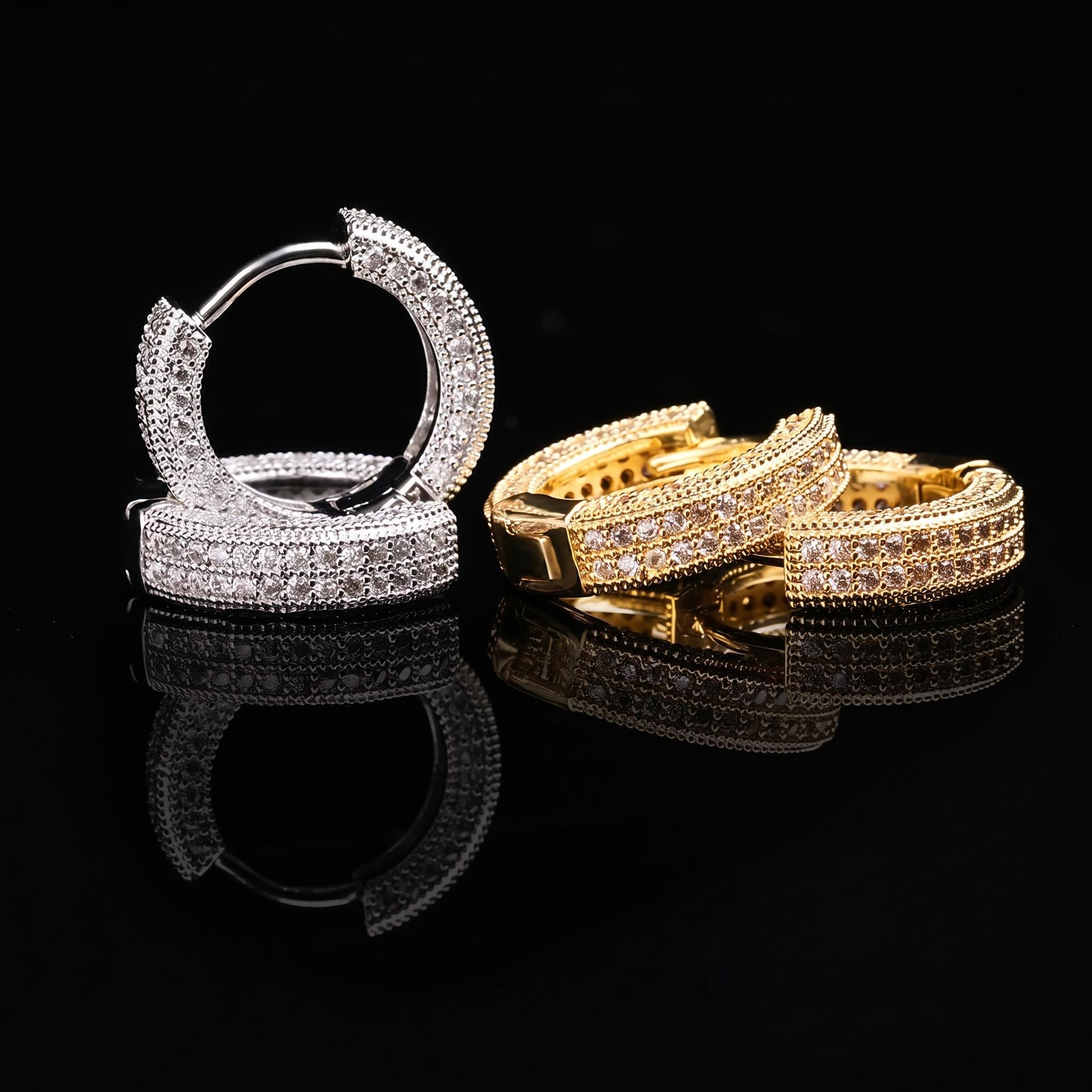 Iced Hoop Earring