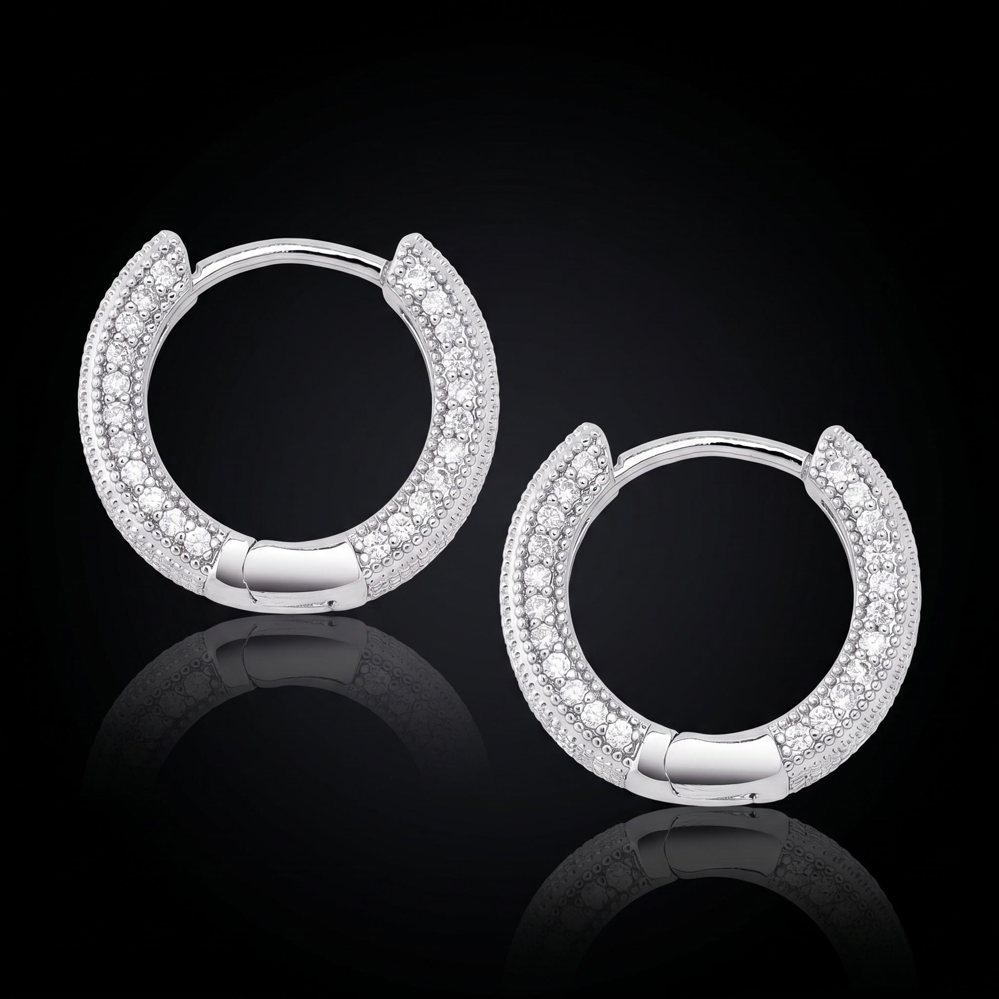 Iced Hoop Earring
