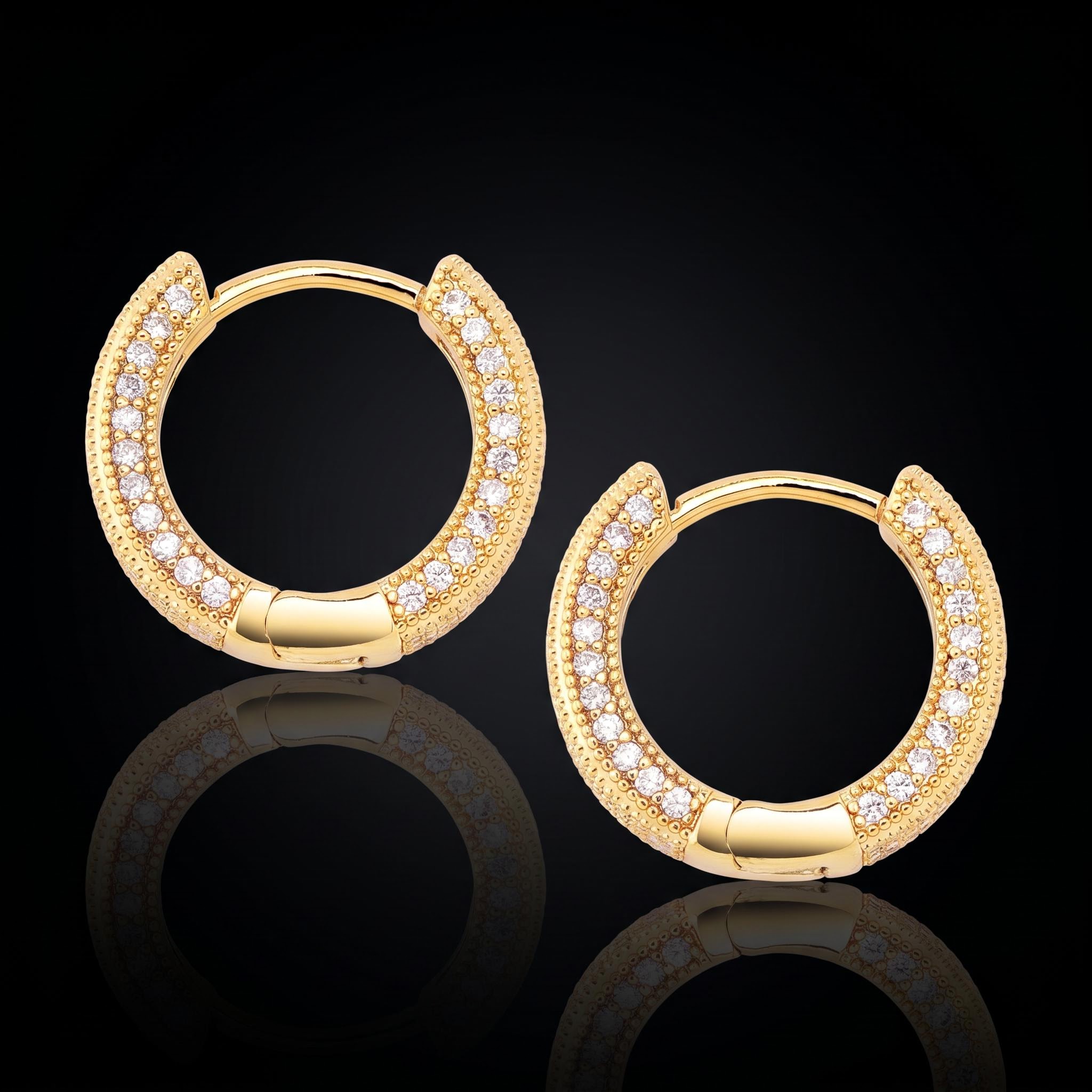 Iced Hoop Earring