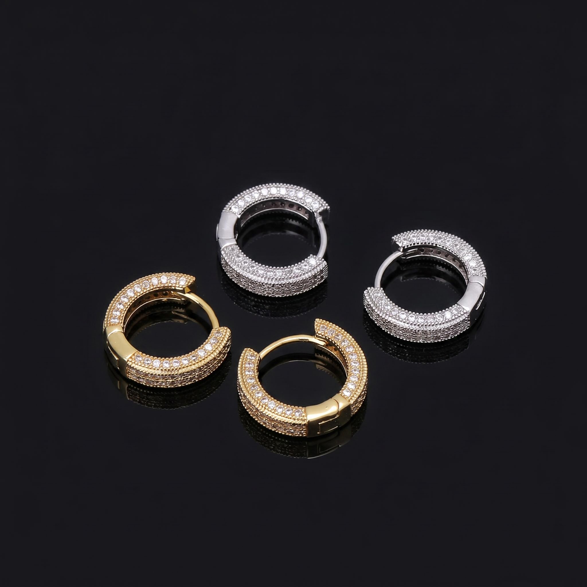 Iced Hoop Earring