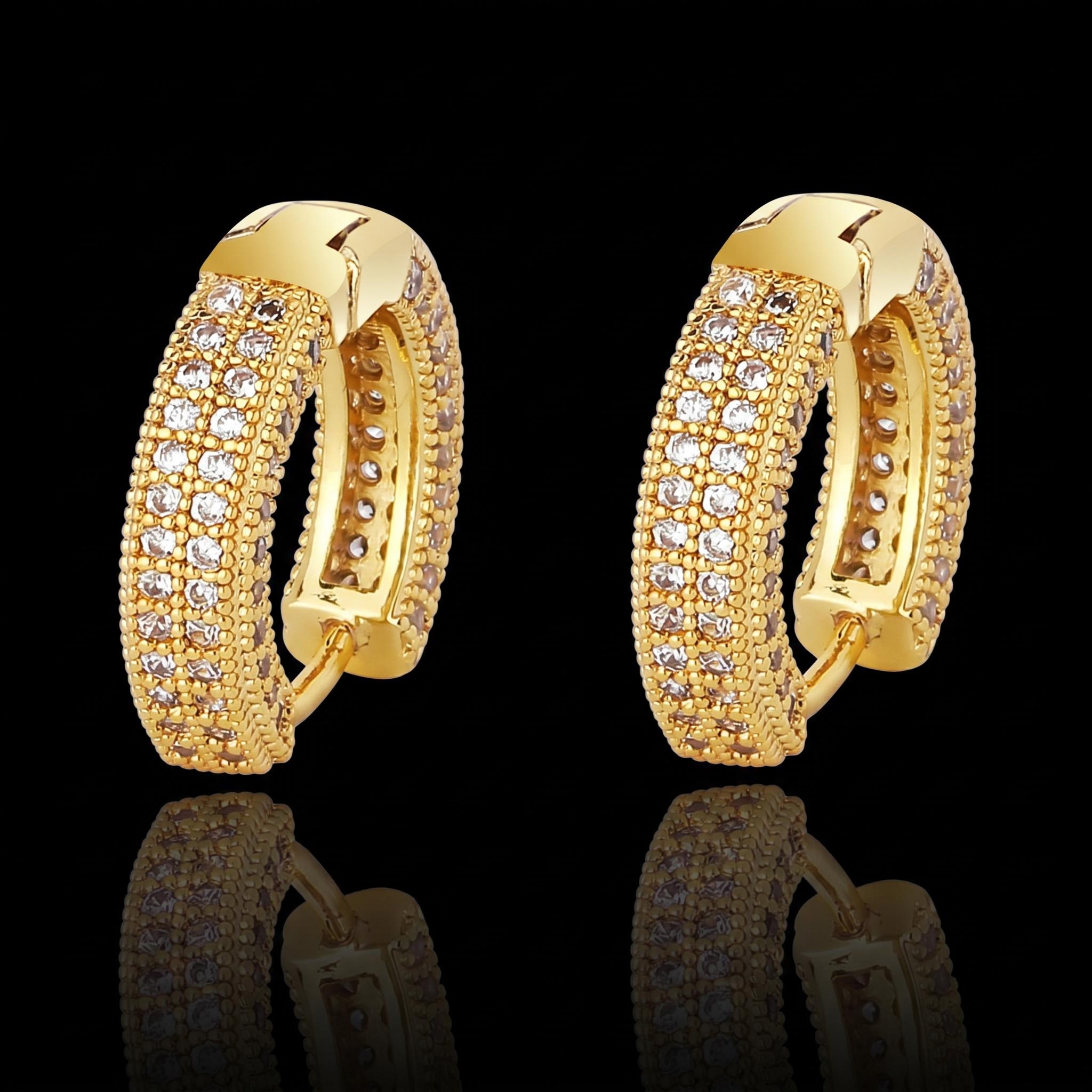 Iced Hoop Earring