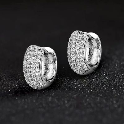 Micro Pave Hoop Earring