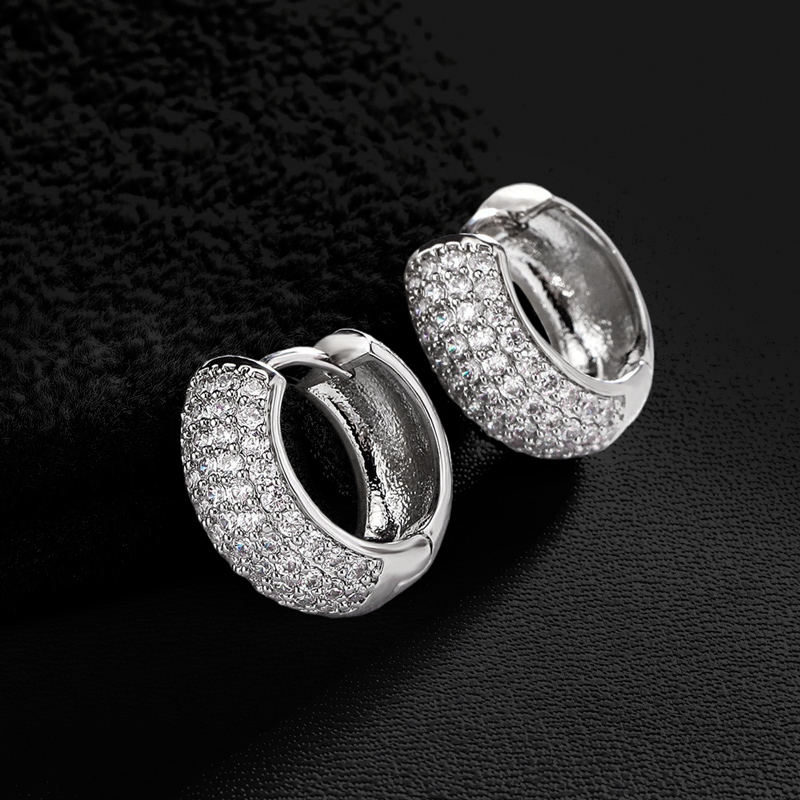 Micro Pave Hoop Earring