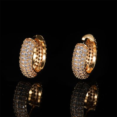 Micro Pave Hoop Earring