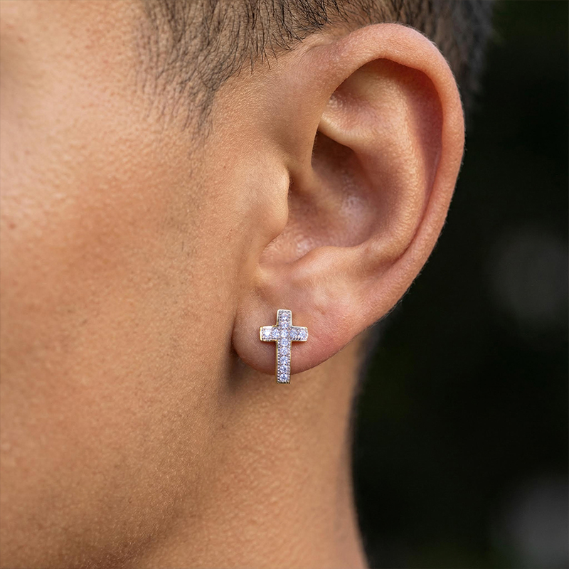 Micro Cross Stud Earrings Micro Cross Stud Earrings
