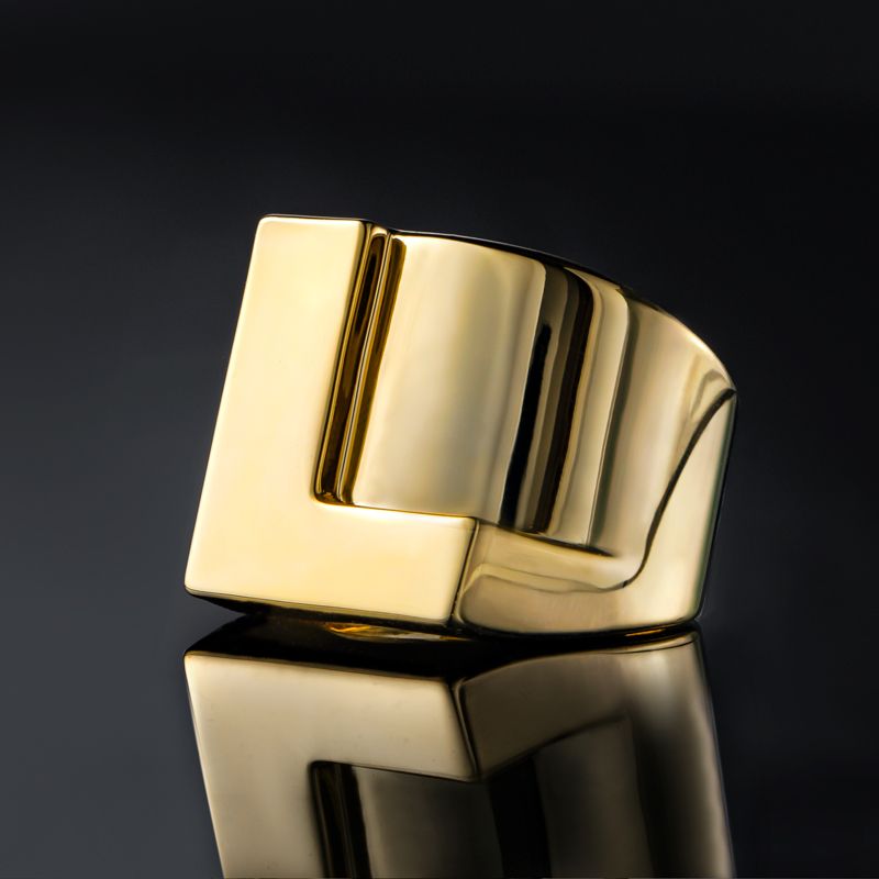 Men's Bold 26 Initial Letters Ring
