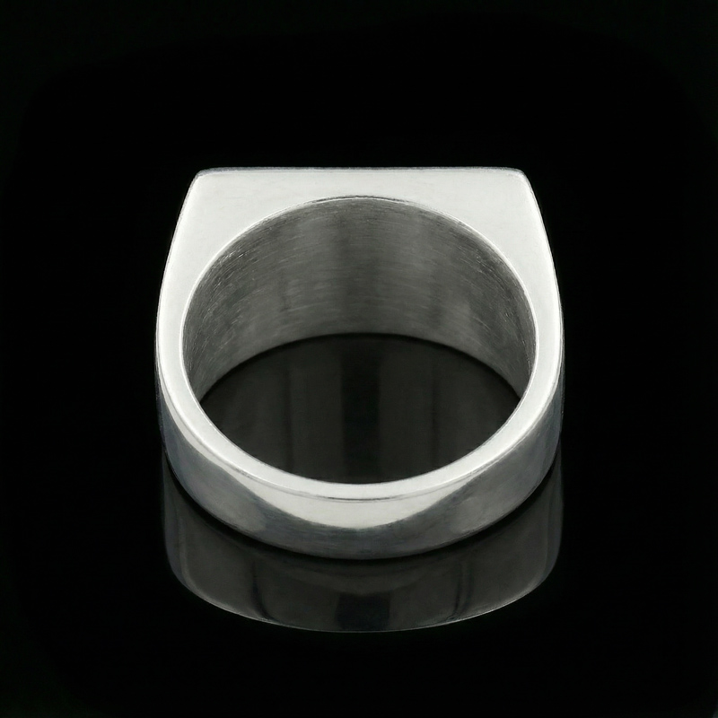 Men's Custom Old English Name/Letters Square Signet Ring